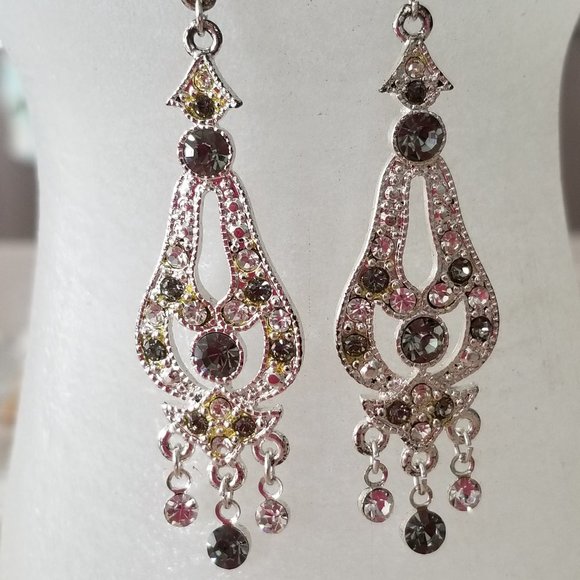 Vintage Bridal Earrings, Chandelier Earrings - Picture 1 of 3